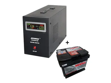 AVANSA SET 500 W UPS + akumulators