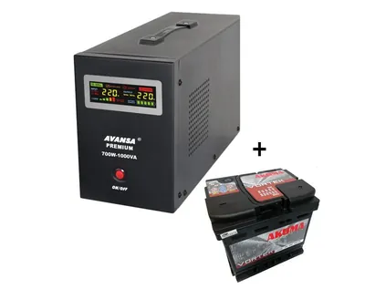 UPS 700 W + batteria 55 Ah